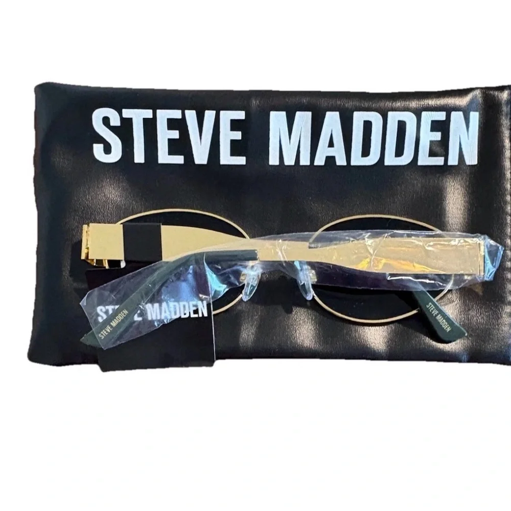 NWT Steve Madden 90’s  Gold Micro Oval Sunnies Slim Wire Frame Vintage Chic Vibe